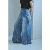【マージュール/marjour】のSIDE SEAM WIDE DENIM 人気、トレンドファッション・服の通販 founy(ファニー) ファッション Fashion レディースファッション Ladies' Fashion Online シンプル Simple ストレッチ Stretch デニム Denim ポケット Pocket ワイド Wide |ID:prp329100004590592
