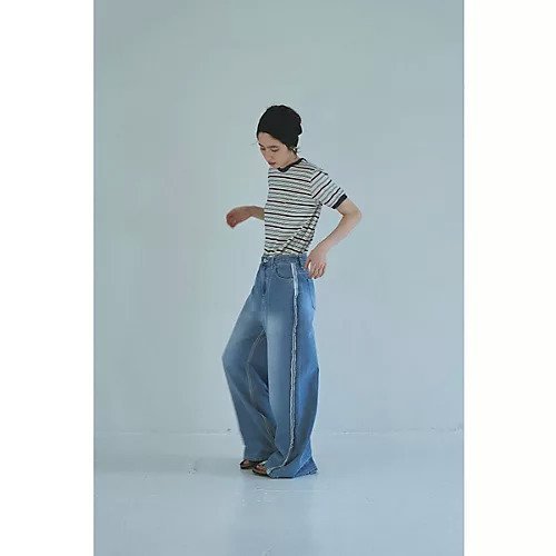 【マージュール/marjour】のSIDE SEAM WIDE DENIM 人気、トレンドファッション・服の通販 founy(ファニー) 　ファッション　Fashion　レディースファッション　Ladies' Fashion Online　シンプル　Simple　ストレッチ　Stretch　デニム　Denim　ポケット　Pocket　ワイド　Wide　other-3|ID: prp329100004590592 ipo3291000000032573580