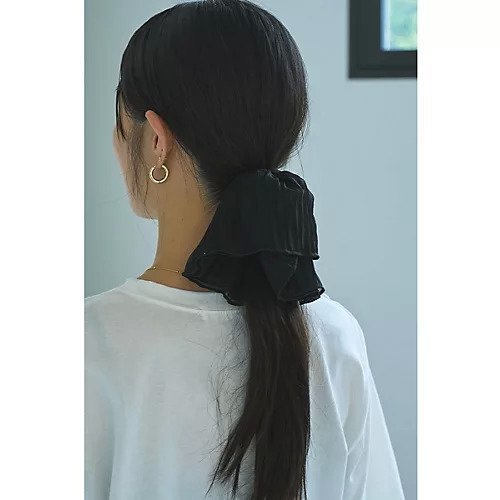 【マージュール/marjour】のSHEER PLEATS CHOUCHOU インテリア・キッズ・メンズ・レディースファッション・服の通販 founy(ファニー) 　ファッション　Fashion　レディースファッション　Ladies' Fashion Online　おすすめ　Recommend　アクセサリー　Accessories　シアー　Sheer　シフォン　Chiffon　フェミニン　Feminine　定番　Standard　BLACK|ID: prp329100004590598 ipo3291000000032573615
