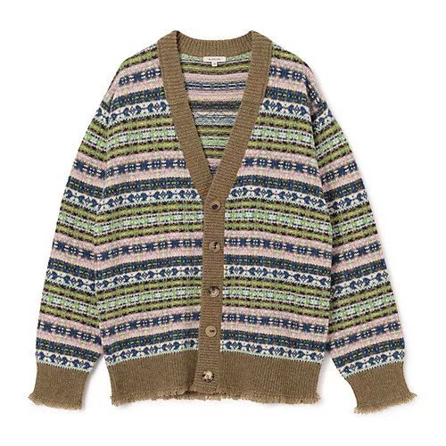 【ブラミンク/BLAMINK】のフェアアイルVネックカーディガン インテリア・キッズ・メンズ・レディースファッション・服の通販 founy(ファニー) https://founy.com/ ファッション Fashion レディースファッション Ladies' Fashion Online トップス・カットソー Tops/Tshirt カーディガン Cardigans Vネック V-Neck 2025年 2025 カーディガン Cardigan クラッシュ Crash フリンジ Fringe |ID: prp329100004590639 ipo3291000000032574204