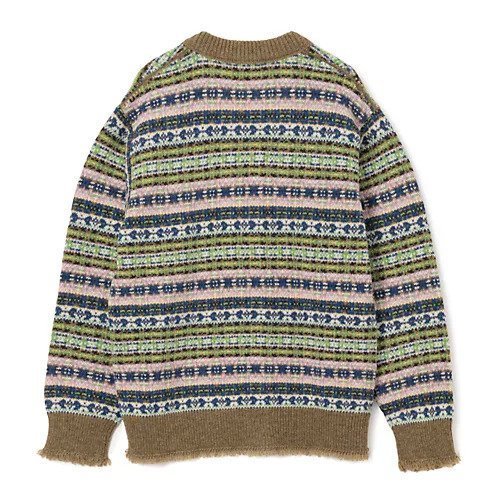 【ブラミンク/BLAMINK】のフェアアイルVネックカーディガン 人気、トレンドファッション・服の通販 founy(ファニー) ファッション Fashion レディースファッション Fashion for Women トップス・カットソー Cut & Sew Tops カーディガン・羽織り Layered Style Cardigans Vネックトップス V-Neck Tops / V-Cut Neckline Shirts 2025年 2025 2025-2026秋冬・A/W Autumn/Winter 2025–26 AW25–26 カーディガン Cardigan, Knitwear クラッシュ Distressed, Crashed Style フリンジ Fringe, Tassel other-2|ID: prp329100004590639 ipo3291000000035827655