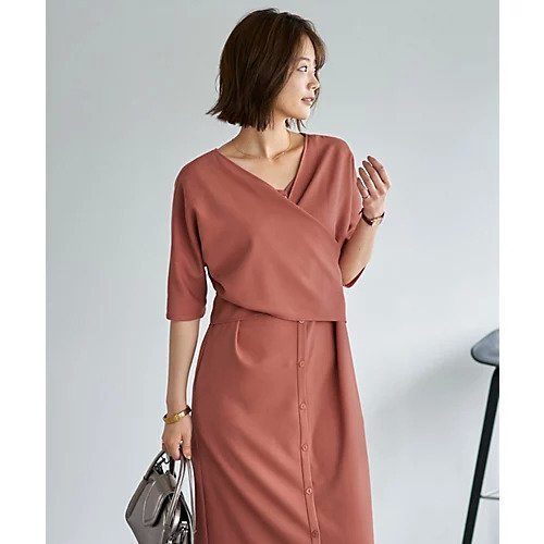 【スタイルデリ/STYLE DELI】の【LUXE】カシュクールみたいに結ぶワンピース 人気、トレンドファッション・服の通販 founy(ファニー) 　ファッション　Fashion　レディースファッション　Ladies' Fashion Online　ワンピース　Dress　インナー　Inner　オレンジ　Orange　くるぶし　Ankle　カシュクール　Cachecoeur　カーディガン　Cardigan　キャミソール　Camisole　ショール　Shawl　ジャケット　Jacket　スニーカー　Sneakers　スリット　Slit　デコルテ　Decolletage　ドレープ　Drape　ノースリーブ　No Sleeve　人気　Popularity　パール　Pearl　フォーマル　Formal　フロント　Front　ペチコート　Petticoat　ボレロ　Bolero　ポケット　Pocket　リアル　Real　夏　Summer　エレガント 上品　Elegant　ビジネス 仕事 通勤　Business　other-3|ID: prp329100004591324 ipo3291000000032587486