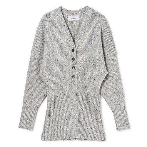 【アキラナカ/AKIRANAKA】のGreer melange knit cardigan インテリア・キッズ・メンズ・レディースファッション・服の通販 founy(ファニー) 　ファッション　Fashion　レディースファッション　Ladies' Fashion Online　トップス・カットソー　Tops/Tshirt　ニット　Knit Tops　カーディガン　Cardigans　2025年　2025　2025-2026秋冬・A/W　Aw/Autumn/Winter/Fw/Fall/2025-2026　カーディガン　Cardigan　バランス　Balance　メランジ　Melange　ワイド　Wide　GRAY|ID: prp329100004592156 ipo3291000000032601279