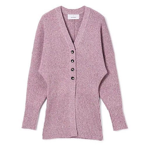 【アキラナカ/AKIRANAKA】のGreer melange knit cardigan インテリア・キッズ・メンズ・レディースファッション・服の通販 founy(ファニー) 　ファッション　Fashion　レディースファッション　Fashion for Women　トップス・カットソー　Cut & Sew Tops　ニット　Knit Tops & Sweaters　カーディガン・羽織り　Layered Style Cardigans　2025年　2025　2025-2026秋冬・A/W　Autumn/Winter 2025–26 AW25–26　カーディガン　Cardigan, Knitwear　バランス　Balance, Style Balance　メランジ　Melange, Mixed Yarn　ワイド　Wide, Wide Fit　PINK|ID: prp329100004592156 ipo3291000000034365562