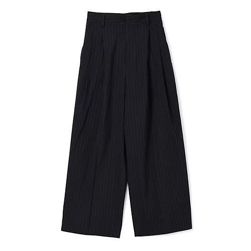 【フローレント/FLORENT】のSTRIPE WIDE PANTS インテリア・キッズ・メンズ・レディースファッション・服の通販 founy(ファニー) 　ファッション　Fashion　レディースファッション　Ladies' Fashion Online　パンツ　Pants　ストライプ　Stripe　ダウン　Down　マニッシュ　Mannish　エレガント 上品　Elegant　今季　This Season　NVY|ID: prp329100004592160 ipo3291000000032601295