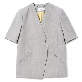 【アキラナカ/AKIRANAKA】 Amalia jacket人気、トレンドファッション・服の通販 founy(ファニー) ファッション Fashion レディースファッション Ladies' Fashion Online アウター Coat Outerwear ジャケット Jackets 2025年 2025 2025-2026秋冬・A/W Aw/Autumn/Winter/Fw/Fall/2025-2026 アシンメトリー Asymmetry シェイプ Shape ジャケット Jacket フロント Front 半袖 Short Sleeve |ID:prp329100004592167