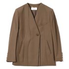 【アキラナカ/AKIRANAKA】のLindsey jacket 人気、トレンドファッション・服の通販 founy(ファニー) ファッション Fashion レディースファッション Fashion for Women アウター Coat / Outerwear Collection レディースジャケット・軽アウター Jackets 2025年 2025 2025-2026秋冬・A/W Autumn/Winter 2025–26 AW25–26 シェイプ Shape, Slim Fit ジャケット Jacket, Outerwear フロント Front, Front Design レトロ Retro, Vintage Style thumbnail BEIGE|ID: prp329100004592168 ipo3291000000034367208