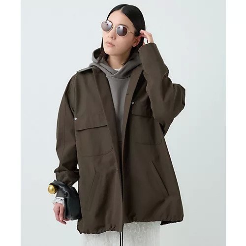 【カオス/Chaos】のVACHEMENT ステンカラーコート 25AW インテリア・キッズ・メンズ・レディースファッション・服の通販 founy(ファニー) 　ファッション　Fashion　レディースファッション　Ladies' Fashion Online　アウター　Coat Outerwear　コート　Coats　2025年　2025　2025-2026秋冬・A/W　Aw/Autumn/Winter/Fw/Fall/2025-2026　フラップ　Flap　ポケット　Pocket　ミックス　Mix　人気　Popularity　別注　Special Order　ダークブラウン|ID: prp329100004592404 ipo3291000000032603202