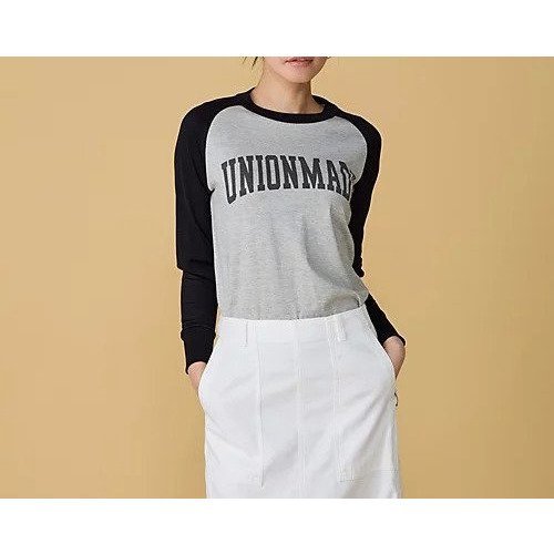 【ユニオンランチ/UNION LAUNCH】のRAGLAN T インテリア・キッズ・メンズ・レディースファッション・服の通販 founy(ファニー) 　ファッション　Fashion　レディースファッション　Fashion for Women　スタンダード　Standard, Basic　スリーブ　Sleeve, Long Sleeve / Short Sleeve　スーピマ　Supima, Premium Cotton　プリント　Print, Printed Pattern　定番　Standard, Basic Item　gray|ID: prp329100004593071 ipo3291000000032612214
