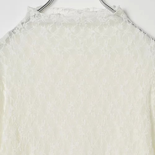 【トゥエルブクローゼット/12closet】の【洗える】総レースジャージートップス 人気、トレンドファッション・服の通販 founy(ファニー) 　ファッション　Fashion　レディースファッション　Ladies' Fashion Online　トップス・カットソー　Tops/Tshirt　インナー　Inner　カーディガン　Cardigan　タートルネック　Turtleneck　レース　Race　洗える　Washable　other-3|ID: prp329100004593073 ipo3291000000032612226