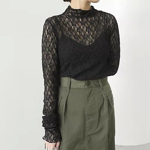 【トゥエルブクローゼット/12closet】の【洗える】総レースジャージートップス 人気、トレンドファッション・服の通販 founy(ファニー) ファッション Fashion レディースファッション Fashion for Women トップス・カットソー Cut & Sew Tops インナー Innerwear タンク Tank Top, Sleeveless Top ハイネック High Neck, Mock Neck レース Lace, Lace Fabric エレガント 上品 Elegant 洗える Machine Washable other-3|ID: prp329100004593073 ipo3291000000034755187