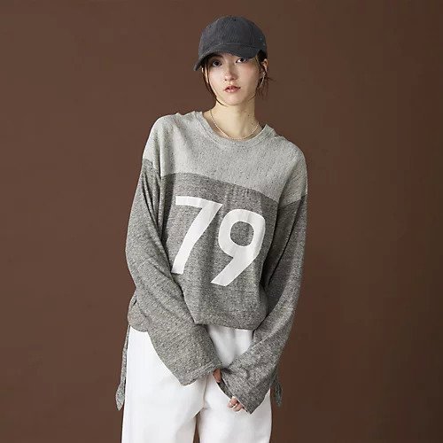 【ウーア/Uhr】のVintage 79 Long Tee 人気、トレンドファッション・服の通販 founy(ファニー) 　ファッション　Fashion　レディースファッション　Ladies' Fashion Online　フロント　Front　プリント　Print　洗える　Washable　other-2|ID: prp329100004593075 ipo3291000000032612237
