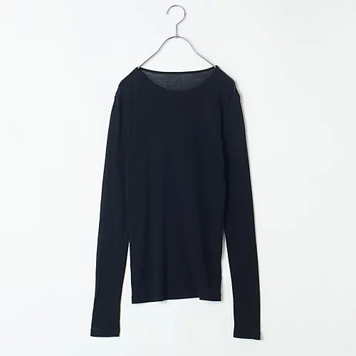 【トゥエルブクローゼット/12closet】の【福田麻琴さんコラボ】【洗える】シアークルーカットソー インテリア・キッズ・メンズ・レディースファッション・服の通販 founy(ファニー) 　ファッションモデル・俳優・女優　Models　女性　Women　福田麻琴　Fukuda Makoto　ファッション　Fashion　レディースファッション　Ladies' Fashion Online　トップス・カットソー　Tops/Tshirt　カットソー　Cut and Sewn　コラボ　Collaboration　シアー　Sheer　半袖　Short Sleeve　日本製　Made In Japan　洗える　Washable　ブラック|ID: prp329100004593076 ipo3291000000032612242
