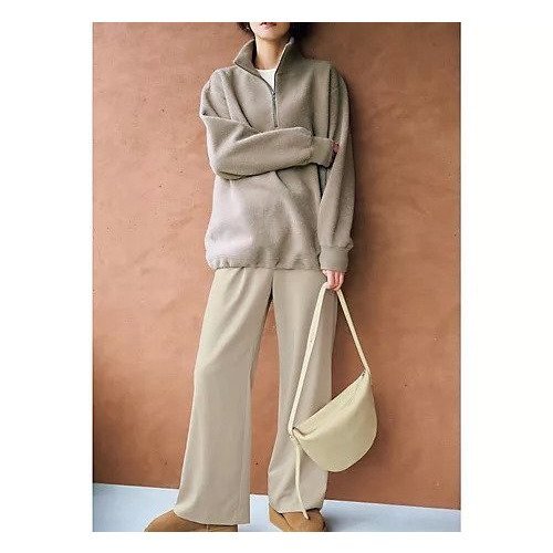 【トゥエルブクローゼット/12closet】の【福田麻琴さんコラボ】【洗える】ハーフジップボアトップス 人気、トレンドファッション・服の通販 founy(ファニー) 　ファッションモデル・俳優・女優　Models　女性　Women　福田麻琴　Fukuda Makoto　ファッション　Fashion　レディースファッション　Fashion for Women　トップス・カットソー　Cut & Sew Tops　コラボ　Collaboration, Collab　ドローコード　Drawcord, Drawstring Cord　洗える　Machine Washable　防寒　Cold Protection, Winter-Ready　other-2|ID: prp329100004593077 ipo3291000000034091431