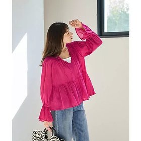 【スタイルデリ/STYLE DELI】 【LUXE】コットン楊柳ティアードブラウス人気、トレンドファッション・服の通販 founy(ファニー) ファッション Fashion レディースファッション Ladies' Fashion Online トップス・カットソー Tops/Tshirt シャツ/ブラウス Shirts/Blouses インナー Inner 春 Spring ギャザー Gather サロペット Overalls スリーブ Sleeve タンク Tank ダブル Double デニム Denim 長袖 Long Sleeve パープル Purple フォルム Form フレア Flare フロント Front ペンシル Pencil ポケット Pocket 水着 Swimsuit リボン Ribbon S/S・春夏 Ss・Spring/Summer 夏 Summer |ID:prp329100004593078