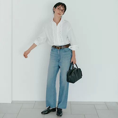 【ニコルソンアンド ニコルソン/nicholson&nicholson】のコットンナイロンフリルシャツ 人気、トレンドファッション・服の通販 founy(ファニー) 　ファッション　Fashion　レディースファッション　Fashion for Women　トップス・カットソー　Cut & Sew Tops　シャツ・ブラウス・オフィスカジュアル　Elegant Blouses & Button-Ups　オケージョン　Occasion Wear　ダウン　Down, Puffer　フィット　Fit, Slim Fit　フリル　Frill, Ruffle　ベーシック　Basic, Essential　ワッシャー　Washer, Crinkled Finish　冬　Winter / This Winter　洗える　Machine Washable　other-3|ID: prp329100004593082 ipo3291000000033771360