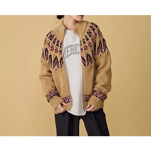 【コーヘン/Coohem】のKOUHEN NORDIC KNIT B/L インテリア・キッズ・メンズ・レディースファッション・服の通販 founy(ファニー) 　ファッション　Fashion　レディースファッション　Ladies' Fashion Online　トップス・カットソー　Tops/Tshirt　ニット　Knit Tops　クラシック　Classic　セーター　Sweater　フィット　Fit　ブルゾン　Blouson　BEIGE|ID: prp329100004593084 ipo3291000000032612285