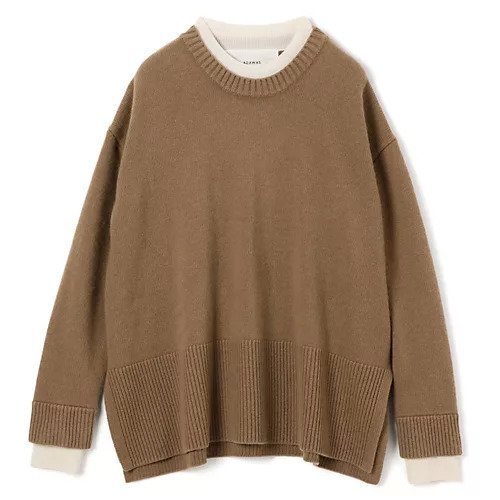 【アダワス/ADAWAS】のCASHMEREーBLEND LAYEREDーTRIM TOP インテリア・キッズ・メンズ・レディースファッション・服の通販 founy(ファニー) https://founy.com/ ファッション Fashion レディースファッション Fashion for Women ワンピース Dresses コラボ Collaboration, Collab |ID: prp329100004593086 ipo3291000000032612295