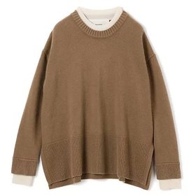 【アダワス/ADAWAS】のCASHMEREーBLEND LAYEREDーTRIM TOP 人気、トレンドファッション・服の通販 founy(ファニー) ファッション Fashion レディースファッション Ladies' Fashion Online ワンピース Dress カシミヤ Cashmere コラボ Collaboration |ID:prp329100004593086