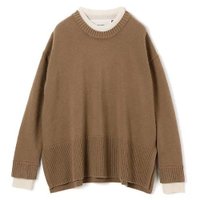 【アダワス/ADAWAS】のCASHMEREーBLEND LAYEREDーTRIM TOP 人気、トレンドファッション・服の通販 founy(ファニー) ファッション Fashion レディースファッション Ladies' Fashion Online ワンピース Dress カシミヤ Cashmere コラボ Collaboration |ID:prp329100004593086