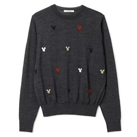 【スローン/SLOANE】の16Gインターシャ編み ウール MICKEY MOUSE/クルーネック 人気、トレンドファッション・服の通販 founy(ファニー) ファッション Fashion レディースファッション Fashion for Women ハンド Hand, Handmade モチーフ Motif, Design Theme |ID:prp329100004593088