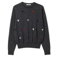 【スローン/SLOANE】の16Gインターシャ編み ウール MICKEY MOUSE/クルーネック 人気、トレンドファッション・服の通販 founy(ファニー) ファッション Fashion レディースファッション Ladies' Fashion Online ハンド Hand モチーフ Motif |ID:prp329100004593088