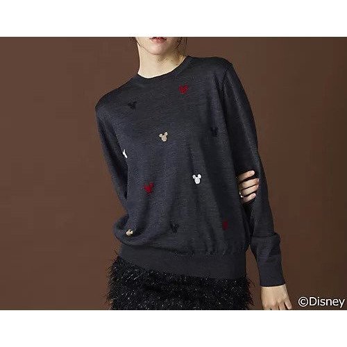 【スローン/SLOANE】の16Gインターシャ編み ウール MICKEY MOUSE/クルーネック 人気、トレンドファッション・服の通販 founy(ファニー) 　ファッション　Fashion　レディースファッション　Fashion for Women　 other-1|ID: prp329100004593088 ipo3291000000035606506