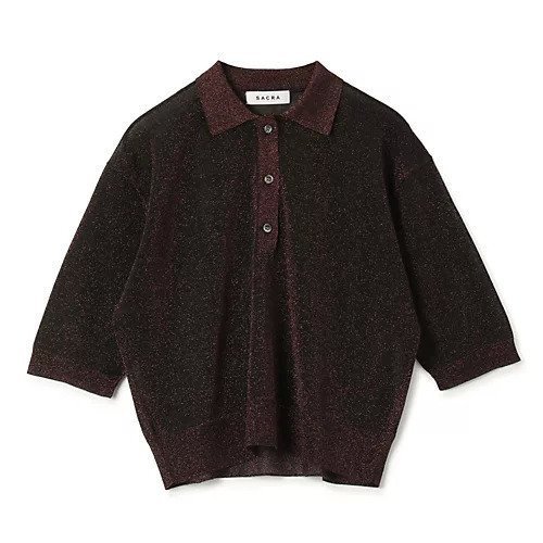 【サクラ/SACRA】のラメポロニット 人気、トレンドファッション・服の通販 founy(ファニー) 　ファッション　Fashion　レディースファッション　Fashion for Women　トップス・カットソー　Cut & Sew Tops　ニット　Knit Tops & Sweaters　イタリア　Italy　カットソー　Cut and Sewn Top　シアー　Sheer, See-Through　エレガント 上品　Elegant　洗える　Machine Washable　other-3|ID: prp329100004593089 ipo3291000000035752730
