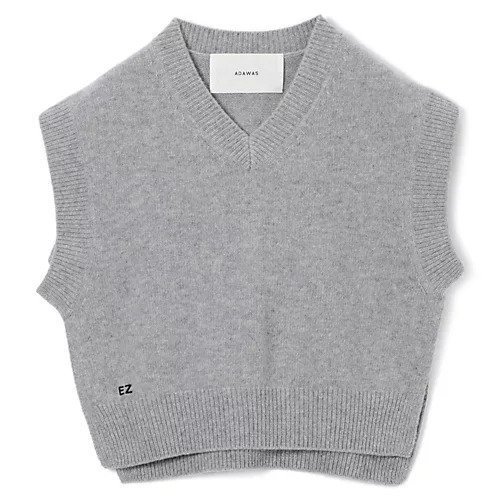 【アダワス/ADAWAS】のCASHMEREーBLEND VEST インテリア・キッズ・メンズ・レディースファッション・服の通販 founy(ファニー) 　ファッション　Fashion　レディースファッション　Ladies' Fashion Online　アウター　Coat Outerwear　トップス・カットソー　Tops/Tshirt　ベスト/ジレ　Gilets/Vests　コラボ　Collaboration　GREY|ID: prp329100004593091 ipo3291000000032612322