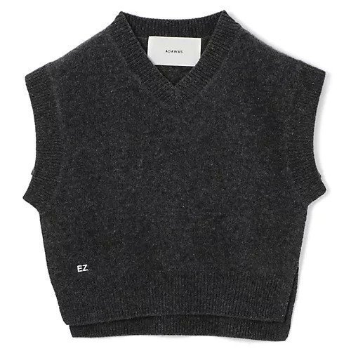 【アダワス/ADAWAS】のCASHMEREーBLEND VEST インテリア・キッズ・メンズ・レディースファッション・服の通販 founy(ファニー) 　ファッション　Fashion　レディースファッション　Fashion for Women　アウター　Coat / Outerwear Collection　トップス・カットソー　Cut & Sew Tops　ベスト&ジレ / 重ね着スタイル　Vests & Gilets　アクセサリー　Fashion Accessories　コラボ　Collaboration, Collab　ジャケット　Jacket, Outerwear　ベスト　Vest, Waistcoat　CHARCOAL|ID: prp329100004593091 ipo3291000000035298095
