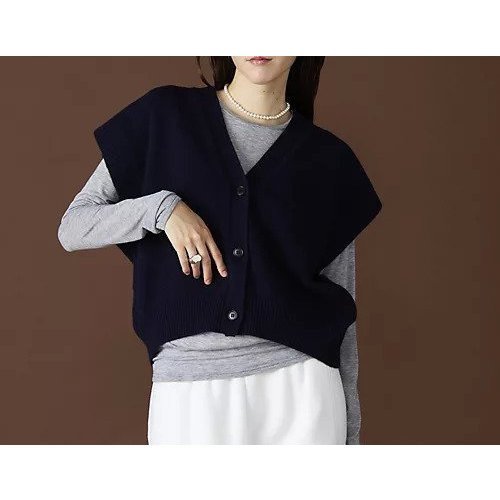 【ニコルソンアンド ニコルソン/nicholson&nicholson】のウールニットベスト 人気、トレンドファッション・服の通販 founy(ファニー) 　ファッション　Fashion　レディースファッション　Ladies' Fashion Online　アウター　Coat Outerwear　トップス・カットソー　Tops/Tshirt　ニット　Knit Tops　ベスト/ジレ　Gilets/Vests　おすすめ　Recommend　カシミヤ　Cashmere　シンプル　Simple　ベスト　Vest　other-2|ID: prp329100004593092 ipo3291000000032612328