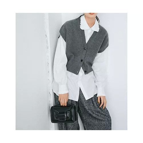 【ニコルソンアンド ニコルソン/nicholson&nicholson】のウールニットベスト 人気、トレンドファッション・服の通販 founy(ファニー) 　ファッション　Fashion　レディースファッション　Fashion for Women　アウター　Coat / Outerwear Collection　トップス・カットソー　Cut & Sew Tops　ニット　Knit Tops & Sweaters　ベスト&ジレ / 重ね着スタイル　Vests & Gilets　インナー　Innerwear　ショート　Short, Short Length　トレンド　Trend, Trending Now　ベスト　Vest, Waistcoat　ベーシック　Basic, Essential　今冬　This Winter　other-3|ID: prp329100004593092 ipo3291000000034242492