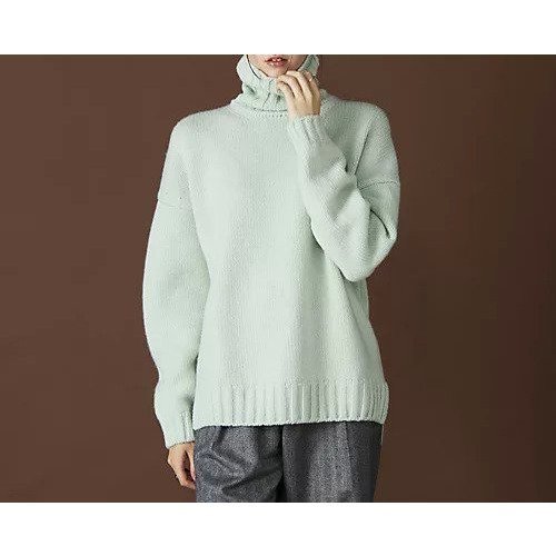 【スローン/SLOANE】の3G ジーロンラム カシミヤ ドロップショルダー インテリア・キッズ・メンズ・レディースファッション・服の通販 founy(ファニー) 　ファッション　Fashion　レディースファッション　Fashion for Women　イタリア　Italy　ショルダー　Shoulder, Shoulder Strap　トレンド　Trend, Trending Now　ドロップ　Drop Shoulder, Dropped Style　ベーシック　Basic, Essential　冬　Winter / This Winter　別注　Limited Edition, Custom Order　ミント|ID: prp329100004593093 ipo3291000000035681299