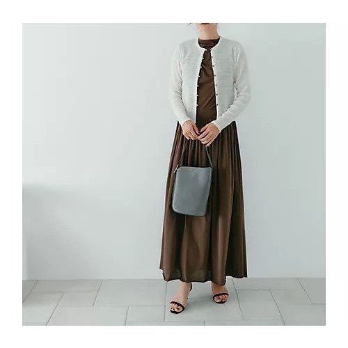 【スアデオ/suadeo】のシャーリングカーディガン 人気、トレンドファッション・服の通販 founy(ファニー) 　ファッション　Fashion　レディースファッション　Fashion for Women　トップス・カットソー　Cut & Sew Tops　カーディガン・羽織り　Layered Style Cardigans　アクセサリー　Fashion Accessories　カーディガン　Cardigan, Knitwear　ギャザー　Gathered, Ruffled　コンパクト　Compact, Small Size　シアー　Sheer, See-Through　シャーリング　Shirring, Ruched　シンプル　Simple, Minimal　メタル　Metal, Metal Parts　洗える　Machine Washable　other-3|ID: prp329100004593098 ipo3291000000035304030