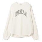 【アメリカーナ/Americana】のUSED加工 L/S T 人気、トレンドファッション・服の通販 founy(ファニー) ファッション Fashion レディースファッション Ladies' Fashion Online カットオフ Cut Off プリント Print 洗える Washable thumbnail ホワイト|ID: prp329100004593107 ipo3291000000032612400