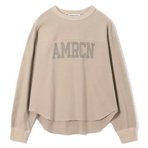 【アメリカーナ/Americana】のヴィンテージ天竺 F/BA L/S インテリア・キッズ・メンズ・レディースファッション・服の通販 founy(ファニー) 　ファッション　Fashion　レディースファッション　Ladies' Fashion Online　ワイド　Wide　ヴィンテージ　Vintage　洗える　Washable　ベージュ|ID: prp329100004593108 ipo3291000000032612406