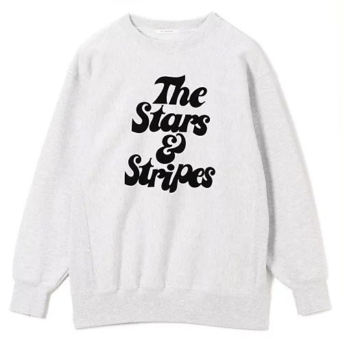 【クチュールドアダム/COUTURE D'ADAM】のVintage Sweat / The Stars & Stripes Photo インテリア・キッズ・メンズ・レディースファッション・服の通販 founy(ファニー) 　ファッション　Fashion　レディースファッション　Ladies' Fashion Online　トップス・カットソー　Tops/Tshirt　パーカ　Sweats　スウェット　Sweat　コレクション　Collection　デニム　Denim　プリント　Print　2025年　2025　2025-2026秋冬・A/W　Aw/Autumn/Winter/Fw/Fall/2025-2026　Grey&#215;Black(Logo)|ID: prp329100004593112 ipo3291000000032612428