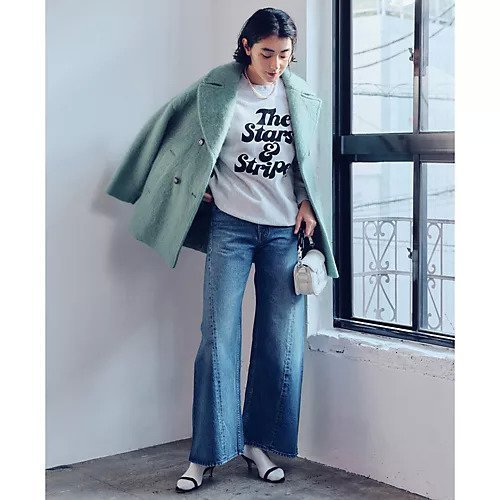 【クチュールドアダム/COUTURE D'ADAM】のVintage Sweat / The Stars & Stripes Photo 人気、トレンドファッション・服の通販 founy(ファニー) 　ファッション　Fashion　レディースファッション　Fashion for Women　トップス・カットソー　Cut & Sew Tops　レディースパーカー・カジュアルフーディー　Casual Hoodies & Sweatshirts　スウェット・クルーネックトップス　Sweatshirts & Crewnecks / Relaxed Fit Sweat Tops　コレクション　Collection, Seasonal Line　デニム　Denim, Jeans Material　プリント　Print, Printed Pattern　2025年　2025　2025-2026秋冬・A/W　Autumn/Winter 2025–26 AW25–26　other-2|ID: prp329100004593112 ipo3291000000035607920