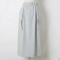 【トゥエルブクローゼット/12closet】の【洗える】透けにくいカーゴスカート 人気、トレンドファッション・服の通販 founy(ファニー) ファッション Fashion レディースファッション Ladies' Fashion Online スカート Skirt シャーリング Shirring ストレッチ Stretch ポケット Pocket 吸水 Water Absorption 洗える Washable |ID:prp329100004593118