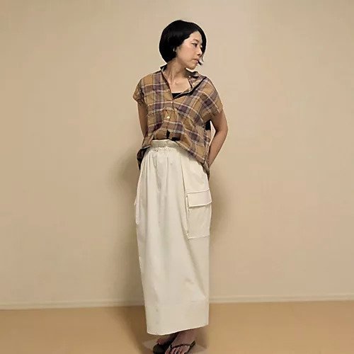 【トゥエルブクローゼット/12closet】の【洗える】【吸水速乾】【透け防止】透けにくいカーゴスカート 人気、トレンドファッション・服の通販 founy(ファニー) 　ファッション　Fashion　レディースファッション　Fashion for Women　スカート　Skirts　ギャザー　Gathered, Ruffled　ストレート　Straight, Straight Cut　ポケット　Pocket, Pocket Detail　ワーク　Workwear, Utility Style　吸水　Absorbent, Quick-Dry　洗える　Machine Washable　other-2|ID: prp329100004593118 ipo3291000000034452287