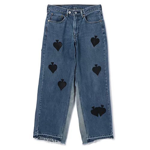 【タンクトウキョウ/Tanc TOKYO】のSPADE PATCH BUGGY REMAKE DENIM インテリア・キッズ・メンズ・レディースファッション・服の通販 founy(ファニー) https://founy.com/ ファッション Fashion レディースファッション Ladies' Fashion Online カットオフ Cut Off デニム Denim パッチ Patch |ID: prp329100004593121 ipo3291000000032612470
