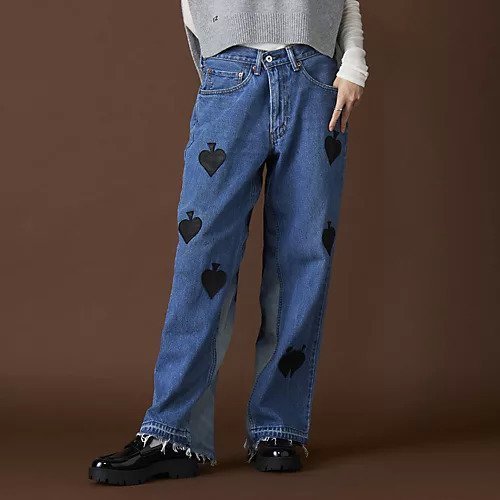 【タンクトウキョウ/Tanc TOKYO】のSPADE PATCH BUGGY REMAKE DENIM 人気、トレンドファッション・服の通販 founy(ファニー) 　ファッション　Fashion　レディースファッション　Ladies' Fashion Online　カットオフ　Cut Off　デニム　Denim　パッチ　Patch　other-2|ID: prp329100004593121 ipo3291000000032612472