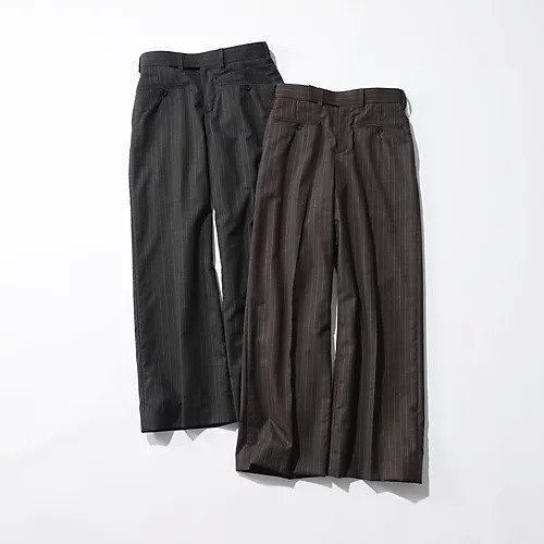 【ジェーンスミス/JANE SMITH】のSTRIPE WOOL TROPICAL BACK FRONT SLACKS 人気、トレンドファッション・服の通販 founy(ファニー) 　ファッション　Fashion　レディースファッション　Fashion for Women　シンプル　Simple, Minimal　スウェット / スエット　Sweatshirt, Sweatwear　ストライプ　Stripe, Striped Pattern　ストレート　Straight, Straight Cut　スラックス　Slacks, Dress Pants　スーツ　Suit, Formalwear　センター　Center, Center Line　フロント　Front, Front Design　ベーシック　Basic, Essential　ポケット　Pocket, Pocket Detail　エレガント 上品　Elegant　無地　Plain, Solid Color　other-3|ID: prp329100004593122 ipo3291000000033527716