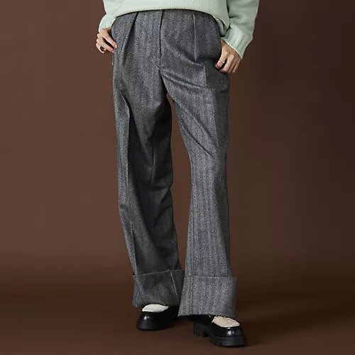 【アダワス/ADAWAS】のFLANNEL TURNーUP HEM TROUSER 人気、トレンドファッション・服の通販 founy(ファニー) 　ファッション　Fashion　レディースファッション　Ladies' Fashion Online　2025年　2025　2025春夏・S/S　Ss,Spring/Summer,2025　コラボ　Collaboration　テーラード　Tailored　メンズ　Mens　other-2|ID: prp329100004593124 ipo3291000000032612484