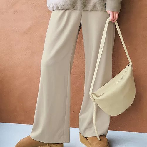 【トゥエルブクローゼット/12closet】の【福田麻琴さんコラボ】【洗える】とろみストレッチフレアパンツ 人気、トレンドファッション・服の通販 founy(ファニー) 　ファッションモデル・俳優・女優　Models　女性　Women　福田麻琴　Fukuda Makoto　ファッション　Fashion　レディースファッション　Fashion for Women　パンツ　Pants & Trousers　とろみ　Fluid, Flowy Fabric　コラボ　Collaboration, Collab　ストレッチ　Stretch, Stretchy Fabric　フィット　Fit, Slim Fit　ポケット　Pocket, Pocket Detail　ラグジュアリー　Luxury, Elegant　リラックス　Relax, Relaxed Fit　旅行　Travel　洗える　Machine Washable　other-2|ID: prp329100004593130 ipo3291000000034091416