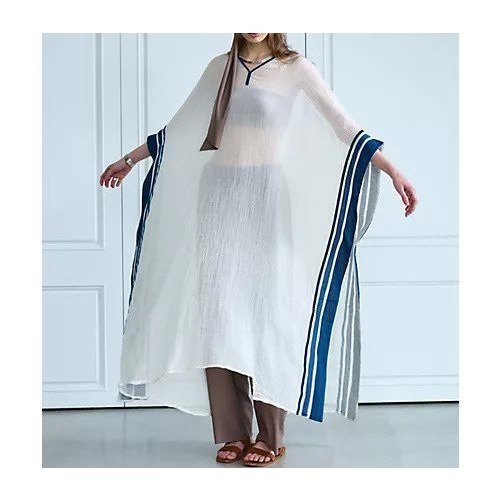 【カオス/Chaos】のAMBAS 別注カフタンワンピース 人気、トレンドファッション・服の通販 founy(ファニー) 　ファッション　Fashion　レディースファッション　Ladies' Fashion Online　ワンピース　Dress　2025年　2025　2025春夏・S/S　Ss,Spring/Summer,2025　おすすめ　Recommend　イタリア　Italy　カシミヤ　Cashmere　コレクション　Collection　ミックス　Mix　リゾート　Resort　別注　Special Order　other-2|ID: prp329100004593139 ipo3291000000032612575