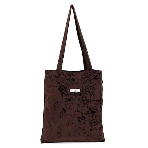 【ウーア/Uhr】のBicolor Velour Tote インテリア・キッズ・メンズ・レディースファッション・服の通販 founy(ファニー) 　ファッション　Fashion　レディースファッション　Ladies' Fashion Online　トップス・カットソー　Tops/Tshirt　ベロア　Velour　バッグ　Bag　スクエア　Square　フォルム　Form　ベロア　Velor　ヴィンテージ　Vintage　ブラウン&#215;ブラック|ID: prp329100004593152 ipo3291000000032612636