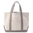 【オーシバル/ORCIVAL】のHEAVY MELTON TOTE BAG MEDIUM PARCHMENT BEIGE&#215;TOP BEIGE|ID: prp329100004593159 ipo3291000000032612669