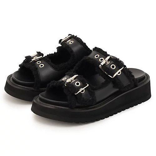 【サクラ/SACRA】のPOODLE FUR BUCKLE SDL インテリア・キッズ・メンズ・レディースファッション・服の通販 founy(ファニー) https://founy.com/ ファッション Fashion レディースファッション Fashion for Women クッション Cushion, Throw Pillow サンダル Sandals, Summer Shoes ソックス Socks, Hosiery ライニング Inner Lining, Inner Fabric, Lined リアル Real, Realistic |ID: prp329100004593167 ipo3291000000032612715