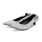 【コルソローマ9/CORSO ROMA9】のシャーリングパンプス シルバー|ID: prp329100004593175 ipo3291000000034705763